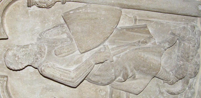 Hereford Cathedral Thomas de Cantilupe 1282 weeper